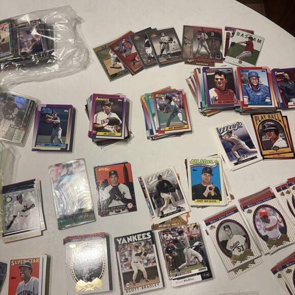 Lot Of Baseball Cards Vintage 80’s 90’s 00’s Topps Upper Deck Estate 10 Lbs - Picture 6 of 8
